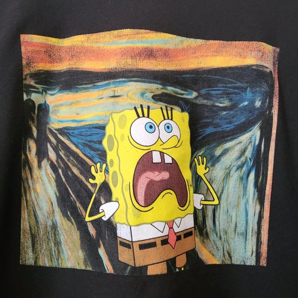 Nickelodeon Graphic Spongebob Squarepants Black Long Sleeves Sweatshirt - Picture 3 of 9